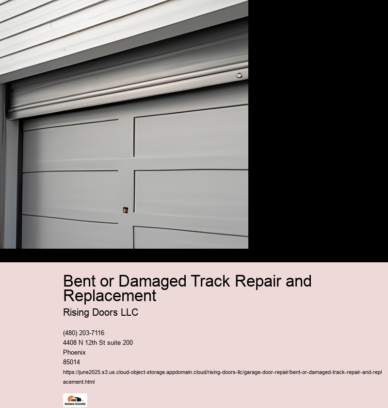 Straightening Minor Bends in Garage Door Tracks